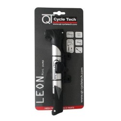 Cycle Tech mini-fietspomp Leon AV/FV 23 cm zilver/zwart