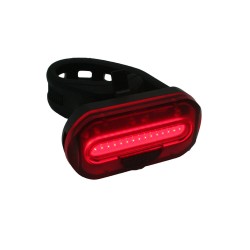 1x Fietsachterlicht / achterlamp fietsverlichting COB LED met bevestigingsband - Fietsverlichting