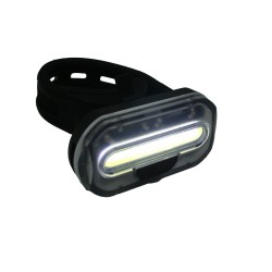 1x Fietskoplamp / batterij voorlicht / fietsverlichting COB LED met bevestigingsband - Fietsverlichting